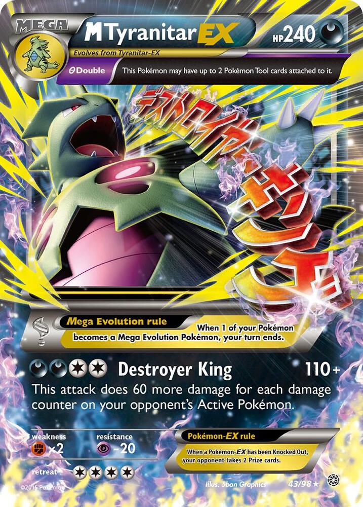 M Tyranitar EX - XY - Ancient Origins 043/098