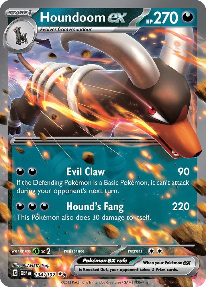 Houndoom ex - SV03: Obsidian Flames 134/197