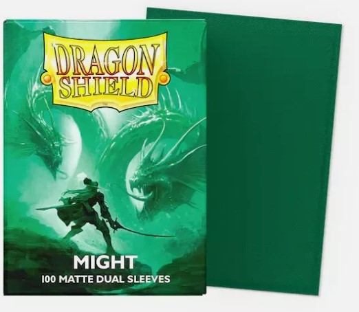 Dragonshield: 100ct Dual Matte Sleeves - Standard Size "Might"