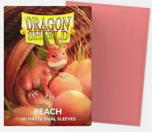 Dragonshield: 100ct Dual Matte Sleeves - Standard Size "Peach"