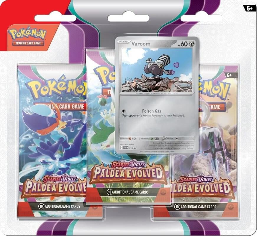 Paldea Evolved 3 Pack Blister [Varoom] - SV02