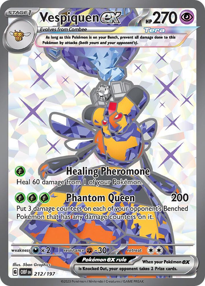 Vespiquen ex - 212/197 - SV03: Obsidian Flames (OBF)