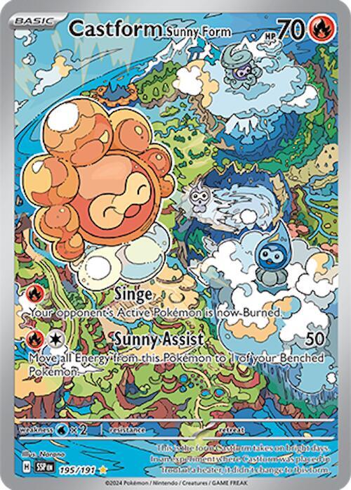 Castform Sunny Form - 195/191 - SV08: Surging Sparks (SSP)