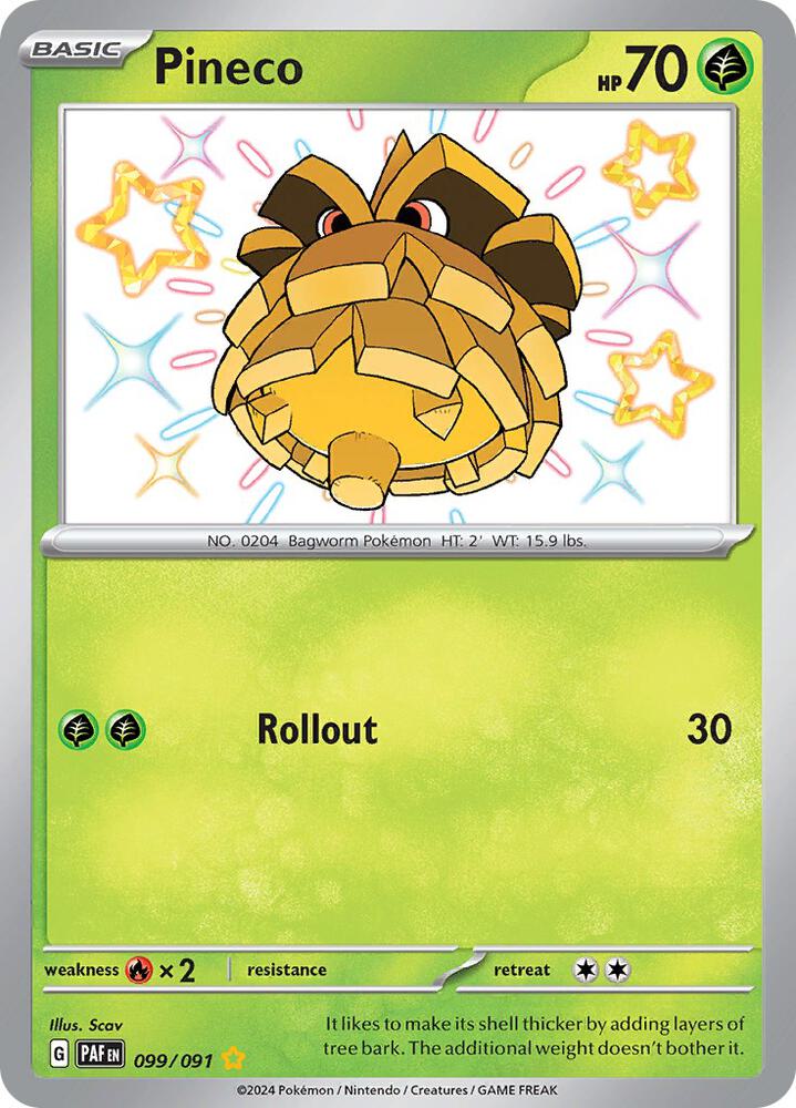 Pineco - 099/091 - SV: Paldean Fates (PAF)