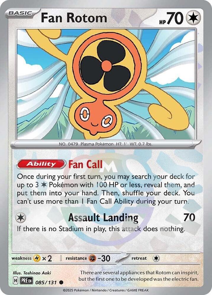 Fan Rotom (Master Ball Pattern) - SV: Prismatic Evolutions (PRE)