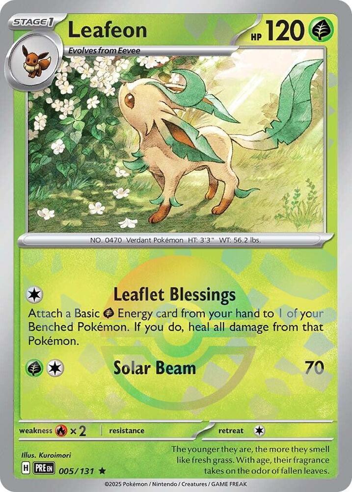 Leafeon (Poke Ball Pattern) - SV: Prismatic Evolutions (PRE)