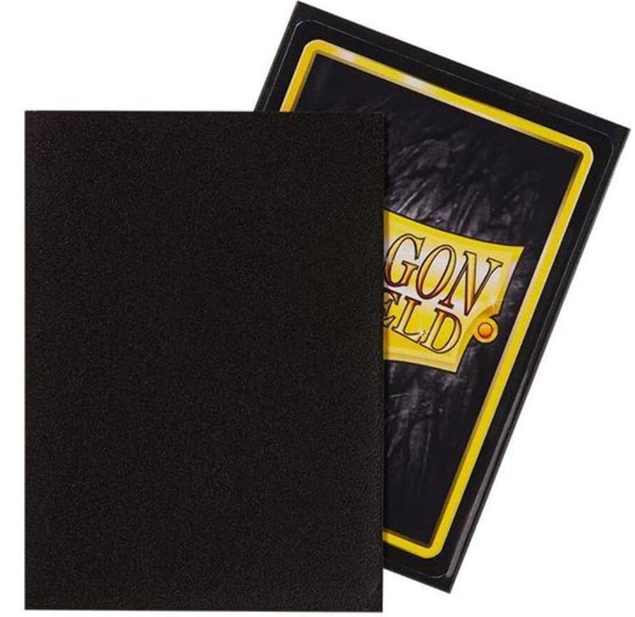Dragonshield: 100ct Matte Sleeves - Standard Size "Black"