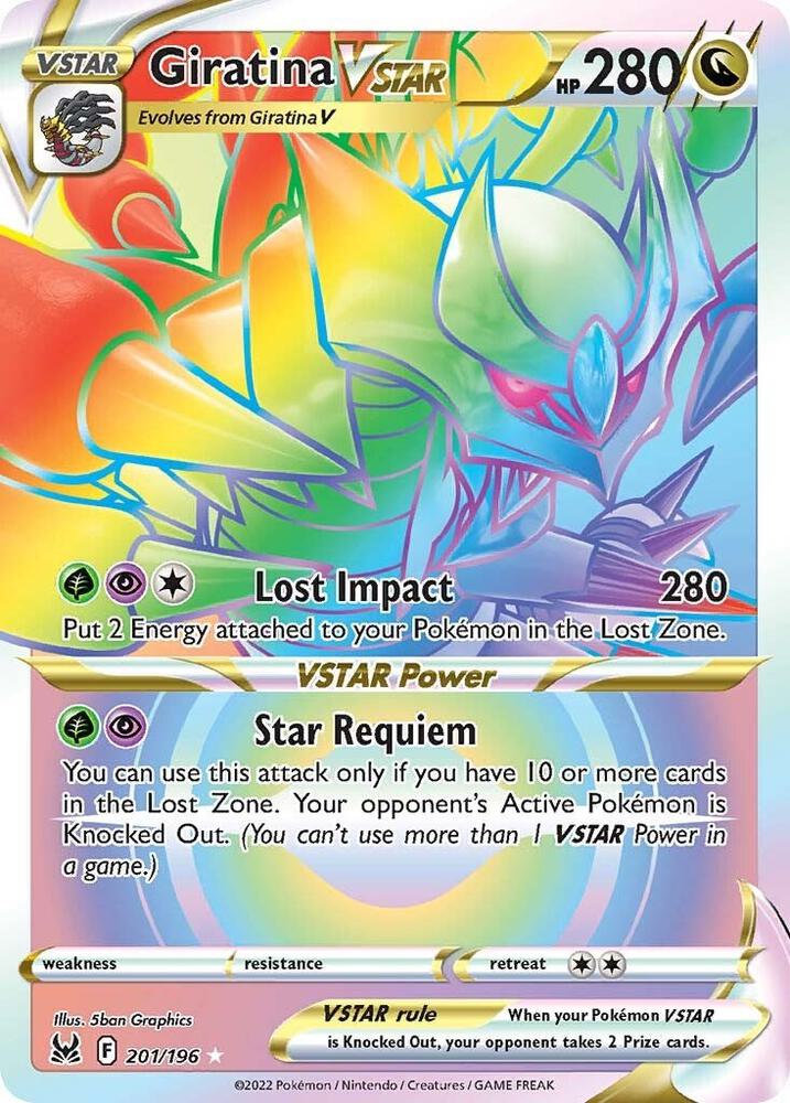 Giratina VSTAR (201) (Secret) - SWSH11: Lost Origin (SWSH11) 