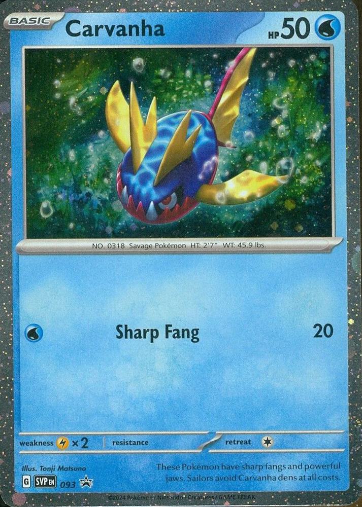 Carvanha - 093 - SV: Scarlet & Violet Promo Cards (SVP) 