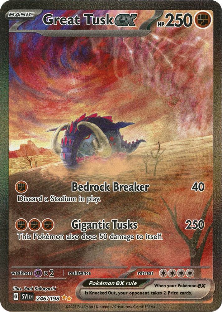 Great Tusk ex - 246/198 - SV01: Scarlet & Violet Base Set (SV1) 