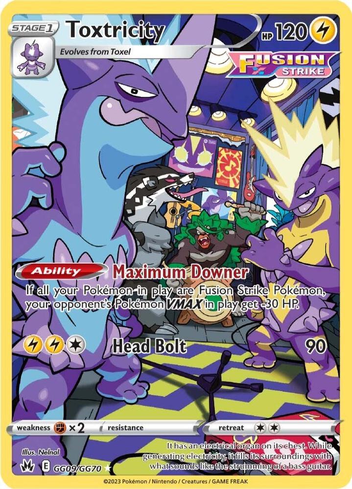 Toxtricity - Crown Zenith: Galarian Gallery GG09/GG70