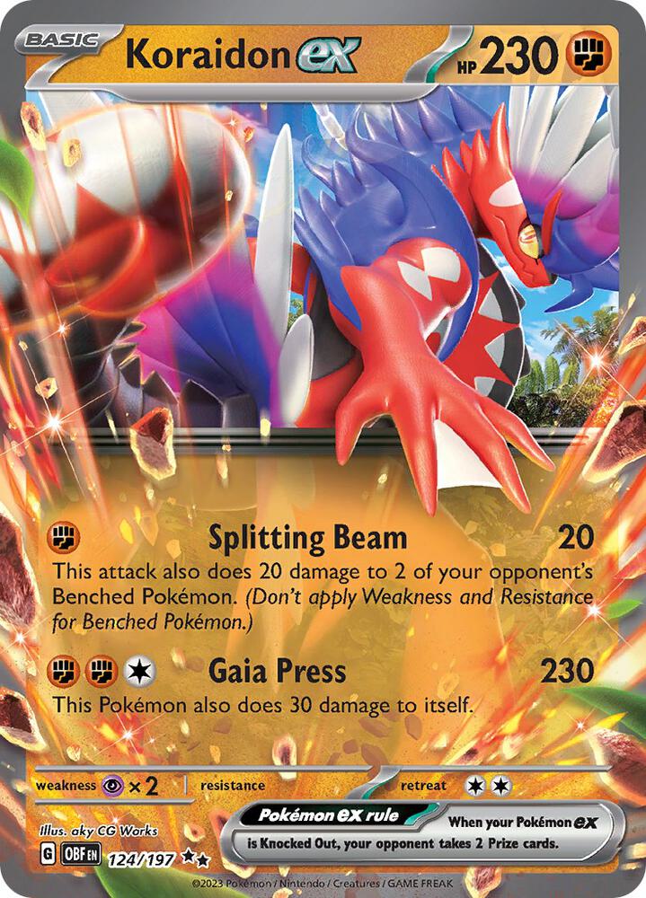 Koraidon ex - SV03: Obsidian Flames (OBF)