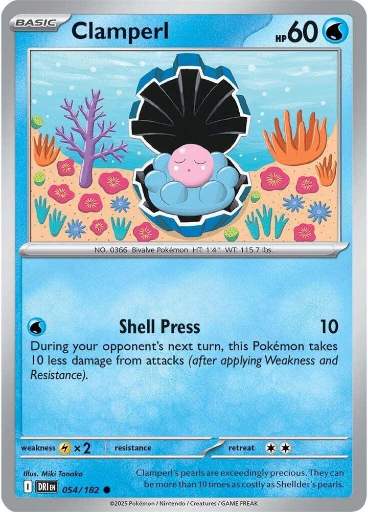 Clamperl - 054/182 - SV10: Destined Rivals (DRI)