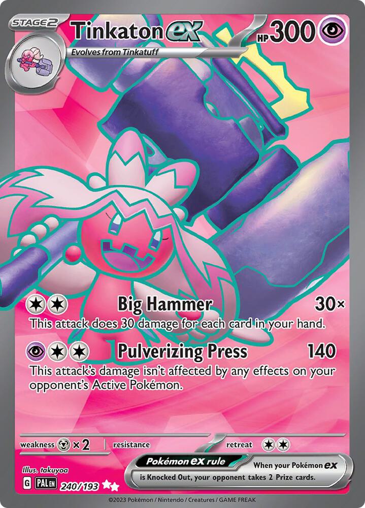 Tinkaton ex - 240/193 - SV02: Paldea Evolved (PAL)