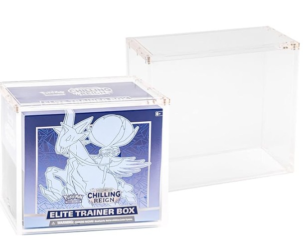 Platinum Protectors Vitrina Acrilica Para Pokemon Elite Trainer Box Con Parte Superior Magnetica