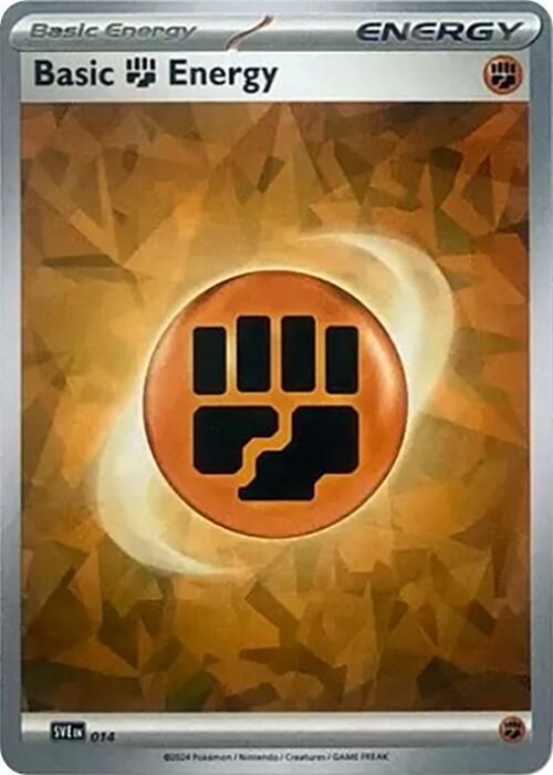Basic Fighting Energy (Cracked Ice Holo) - SV07: Stellar Crown (SCR)