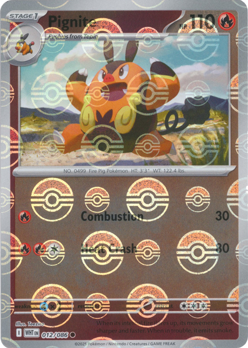 Pignite (Poke Ball Pattern) - SV: White Flare (WHT)