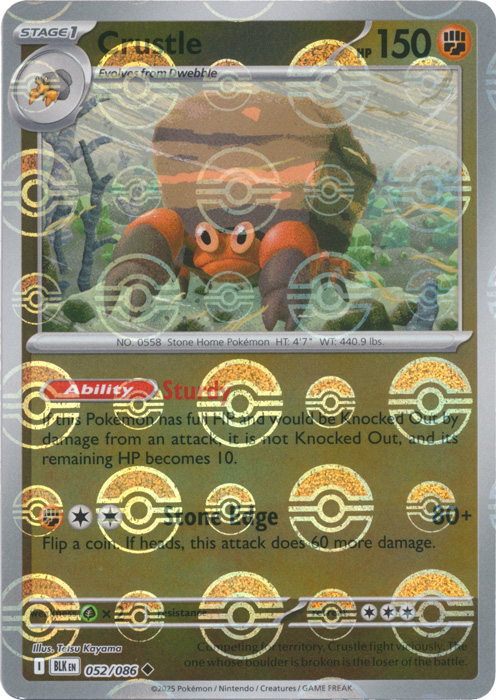 Crustle (Poke Ball Pattern) - SV: Black Bolt (BLK)