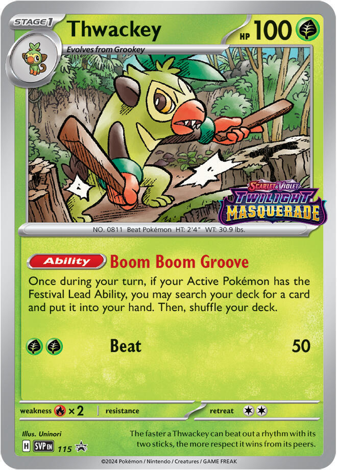 Thwackey - 115 - SV: Scarlet & Violet Promo Cards (SVP)