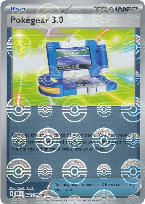 Pokegear 3.0 (Poke Ball Pattern) - SV: Black Bolt (BLK)