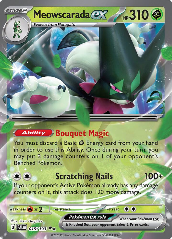 Meowscarada ex - 015/193 - SV02: Paldea Evolved