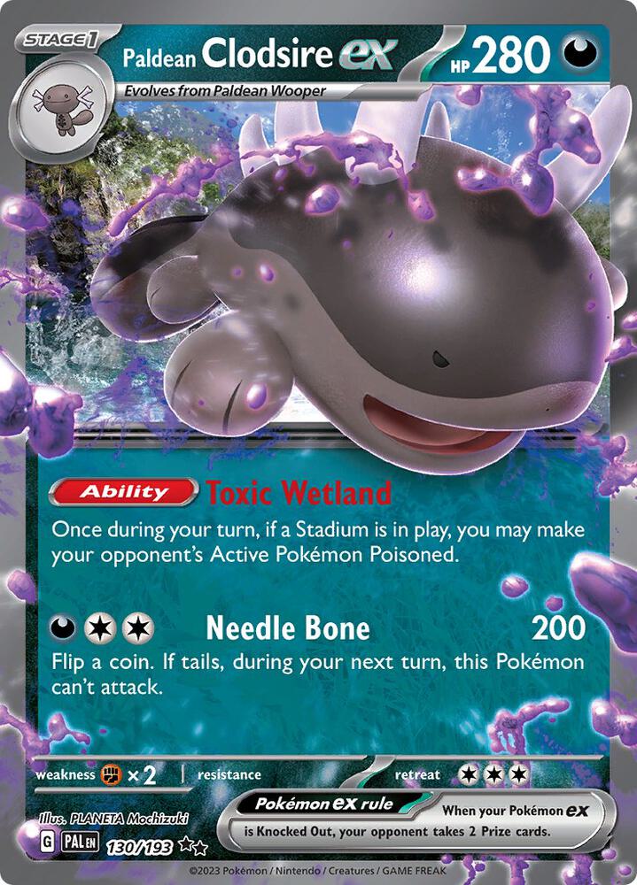 Paldean Clodsire ex - SV02: Paldea Evolved 130/193