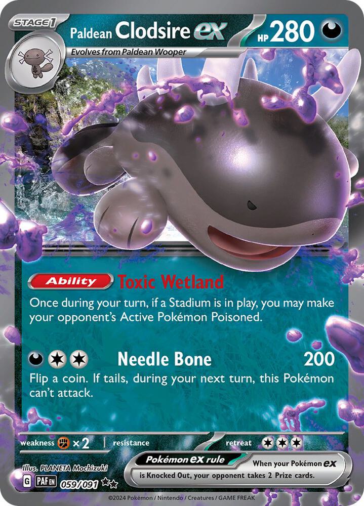 Paldean Clodsire ex - 059/091 - SV: Paldean Fates