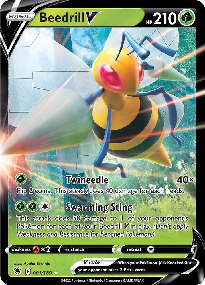 Beedrill V - SWSH10: Astral Radiance 001/189