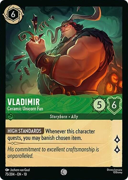 Vladimir - Ceramic Unicorn Fan - Whispers in the Well (10) 