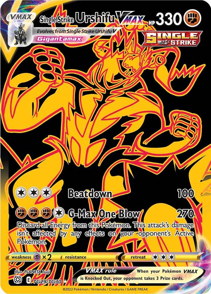 Single Strike Urshifu VMAX (Secret) - SWSH09: Brilliant Stars Trainer Gallery (SWSH09:TG)