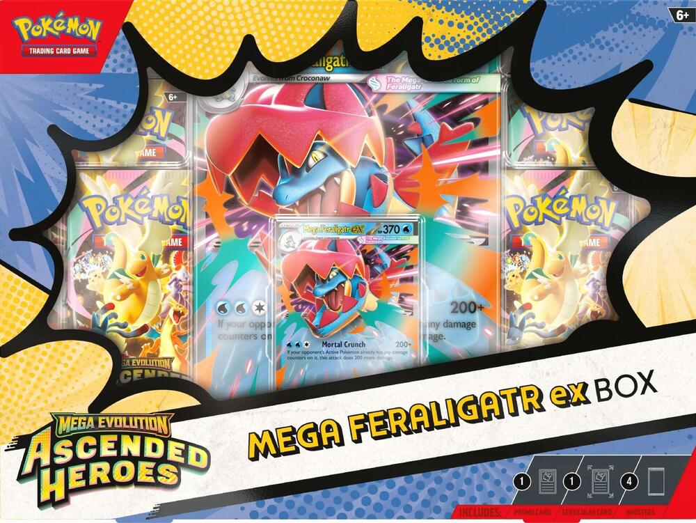 Ascended Heroes Mega Feraligatr ex Box - ME: Ascended Heroes (ASC)(Ingles)