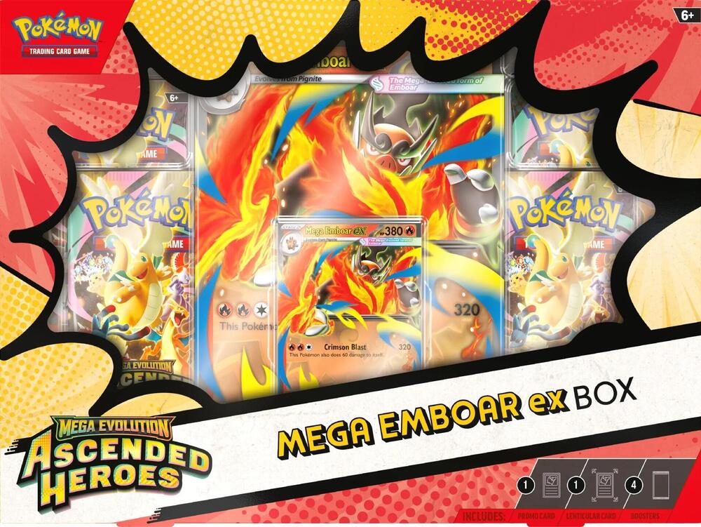 Ascended Heroes Mega Emboar ex Box - ME: Ascended Heroes (ASC) (Ingles)