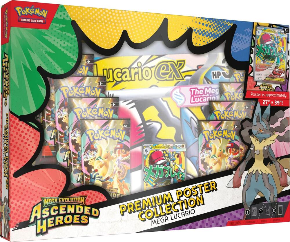 Premium Poster Collection: Mega Lucario - ME: Ascended Heroes (ASC) (Ingles)
