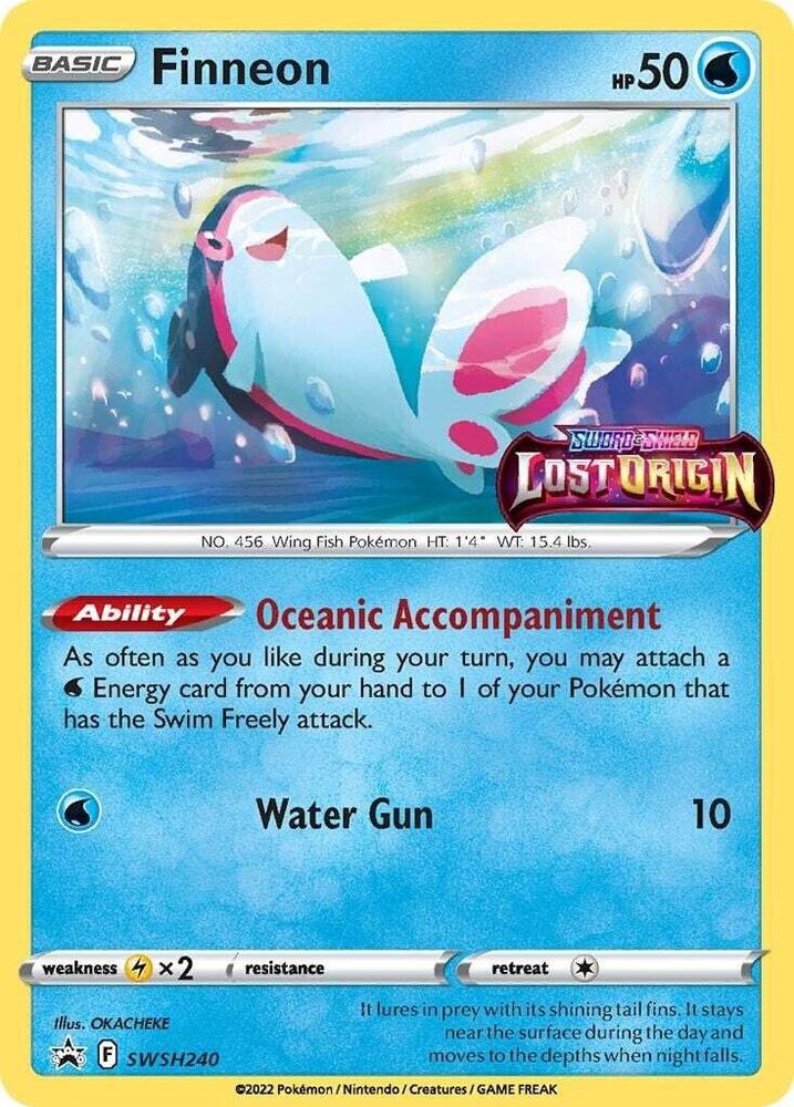 Finneon - SWSH240 (Prerelease) - SWSH: Sword & Shield Promo Cards (SWSD)
