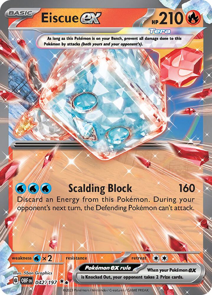 Eiscue ex - SV03: Obsidian Flames 042/197