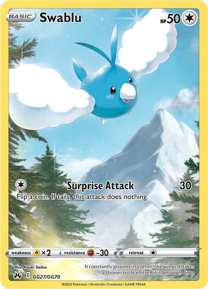 Swablu - Crown Zenith: Galarian Gallery GG27/GG70