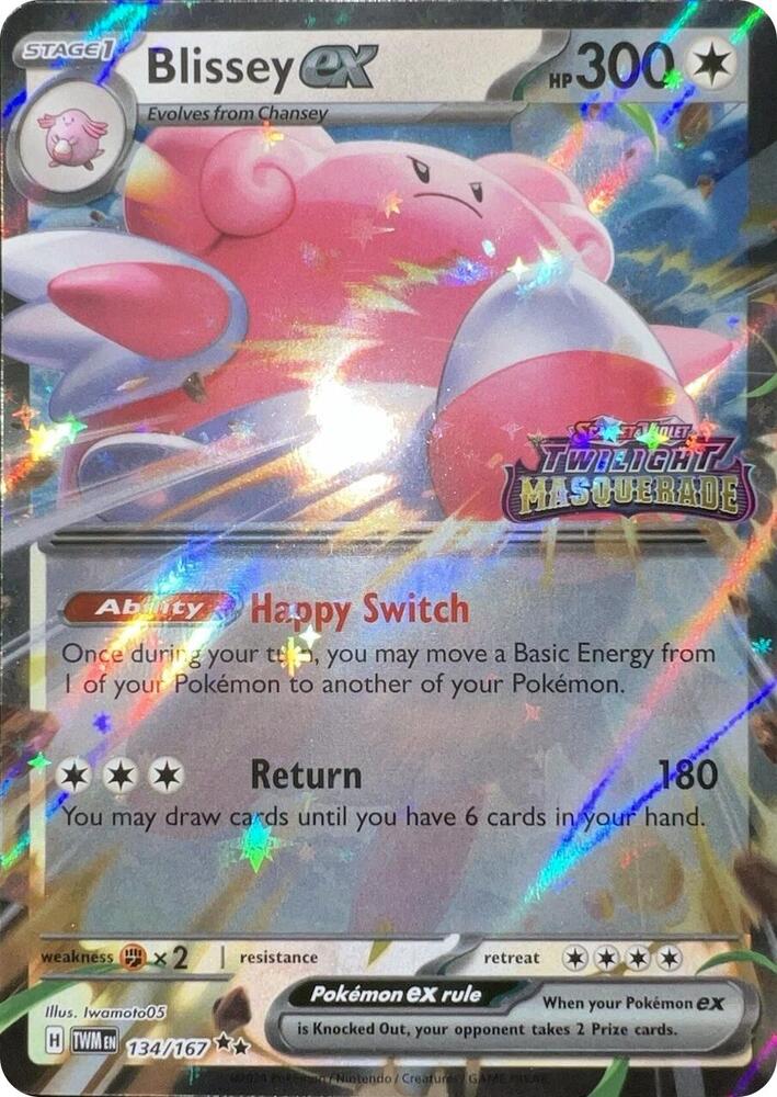 Blissey ex (Twilight Masquerade Stamped) - Miscellaneous Cards & Products (MCAP)