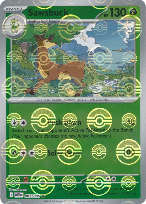 Sawsbuck (Poke Ball Pattern) - SV: White Flare (WHT) 