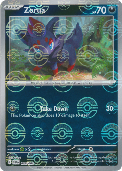Zorua (Poke Ball Pattern) - SV: White Flare (WHT) 