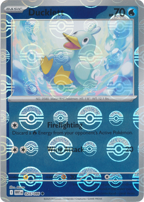 Ducklett (Poke Ball Pattern) - SV: White Flare (WHT) 