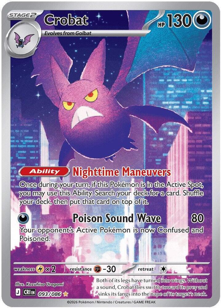 Crobat - 093/086 - ME04: Chaos Rising (CRI)