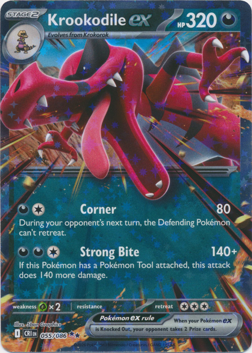 Krookodile ex - ME04: Chaos Rising (CRI) 