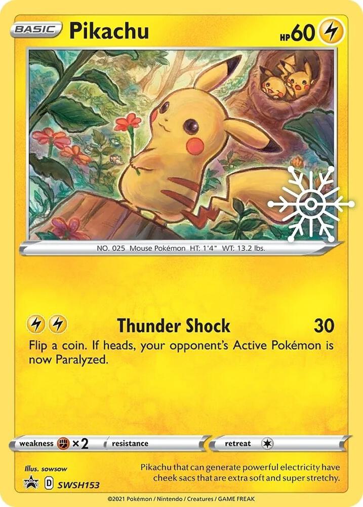 Pikachu - SWSH153 (Holiday Calendar) - SWSH: Sword & Shield Promo Cards (SWSD)