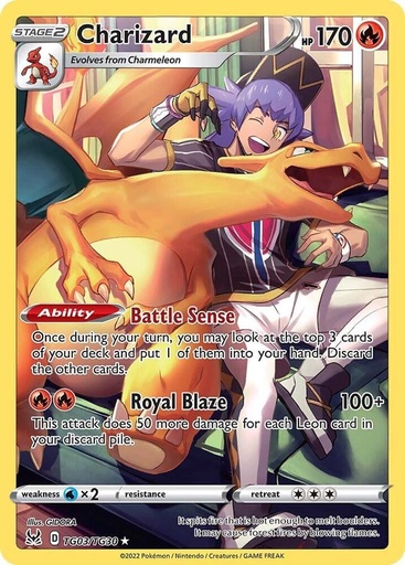 Charizard - SWSH11: Lost Origin Trainer Gallery TG03/TG30