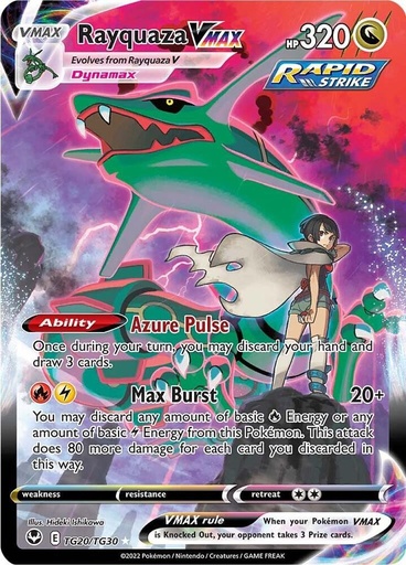 Rayquaza VMAX - SWSH12: Silver Tempest Trainer Gallery TG20/TG30