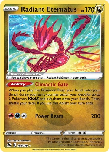 Radiant Eternatus - Crown Zenith (CRZ) 105/159