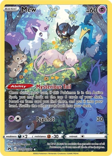 Mew - Crown Zenith: Galarian Gallery GG10/GG70