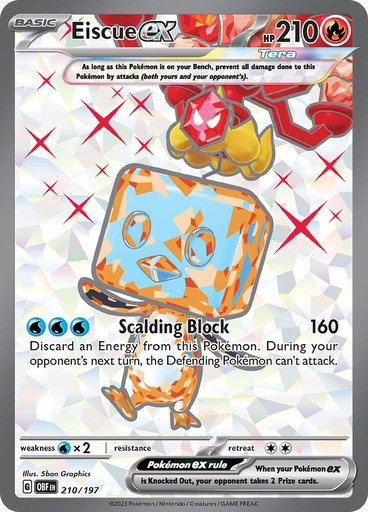 Eiscue ex - 210-197 - SV03: Obsidian Flames (OBF)