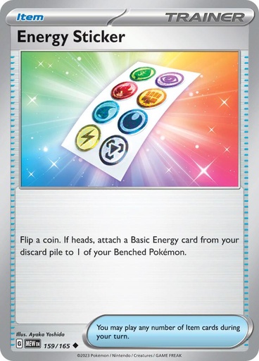 RE Energy Sticker - SV: Scarlet & Violet 151 (MEW) 159/165