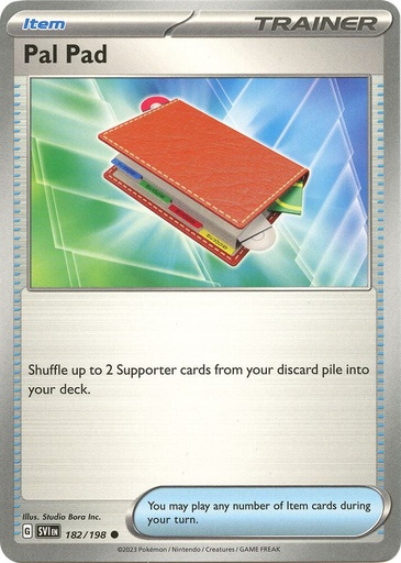 Pal Pad - SV01: Scarlet & Violet Base Set 182/198